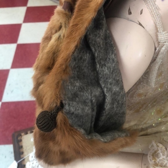 Vintage 1920’s Fur Mini Half Jacket Brown Walton - Picture 6 of 6